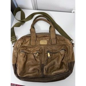 Vintage Fossil Leather Crossbody Bag